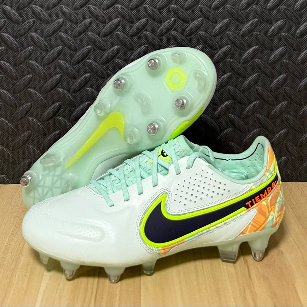 Nike Tiempo‎ Legend 9 Elite SG-PRO AC Green Soccer Cleats DB0822-344 Mens Sz 6.5